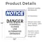 Signmission Danger Stairwell Closed Use Alternative, 10 in W x Rectangle, Vinyl Decal OS-2PACK-NS-D-1014-V-10922 - alternate 2